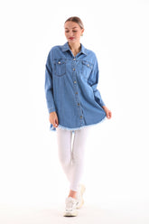 Kurtka narzutka jeasowa