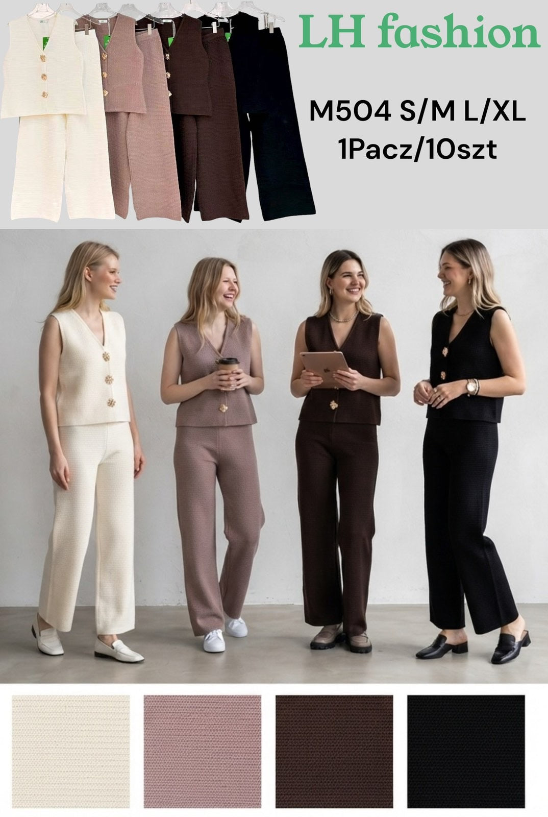 Komplet Dzianinowy