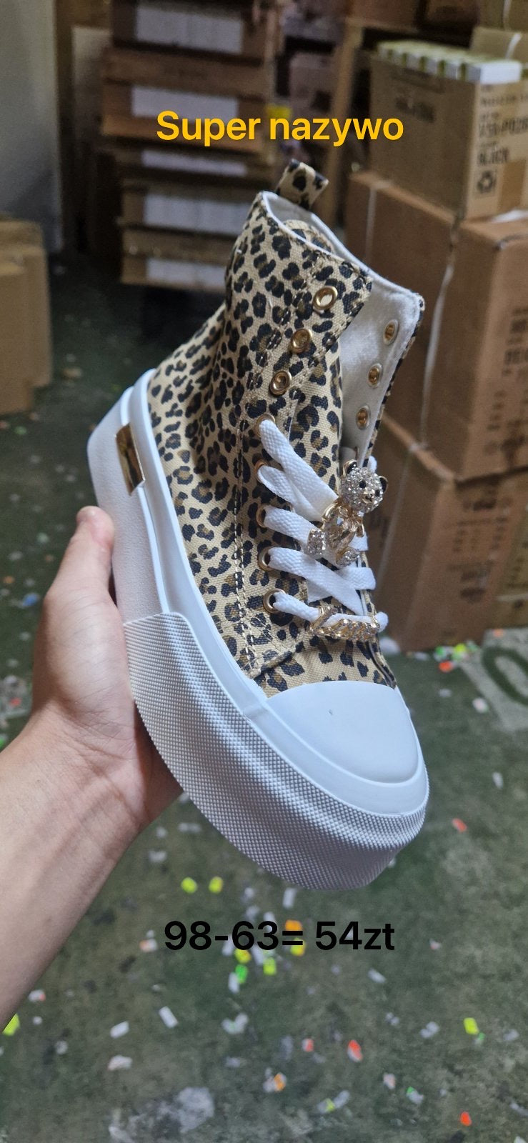 Sneakersy wysokie damskie