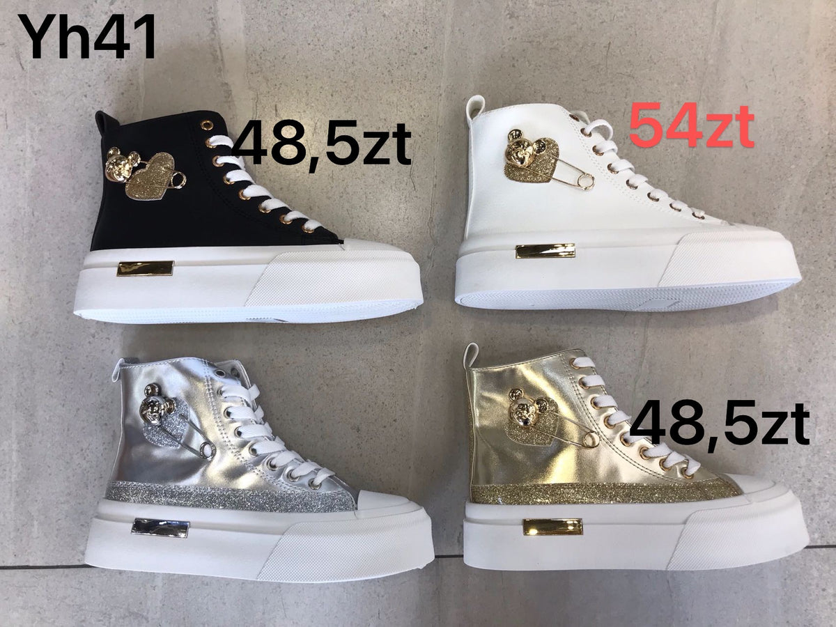 Sneakersy wysokie damskie